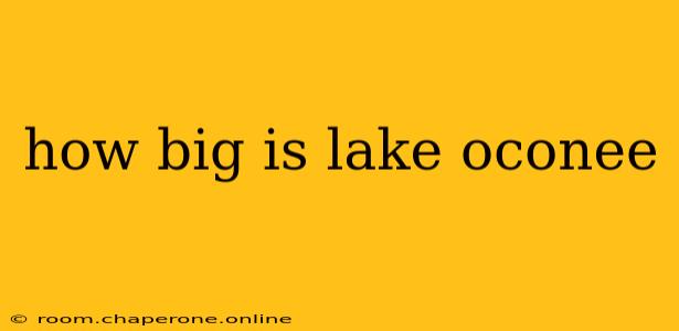 how big is lake oconee