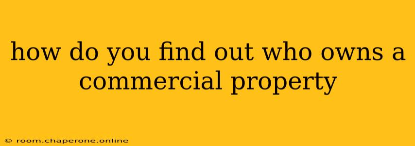 how do you find out who owns a commercial property