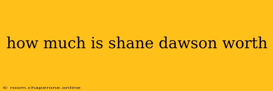 how much is shane dawson worth