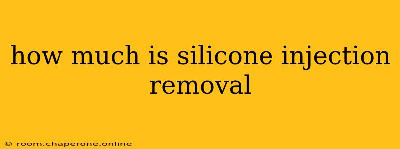 how much is silicone injection removal