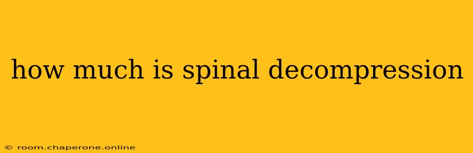 how much is spinal decompression