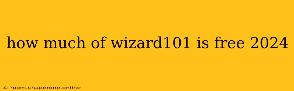 how much of wizard101 is free 2024