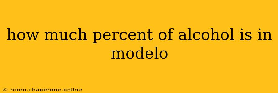 how much percent of alcohol is in modelo