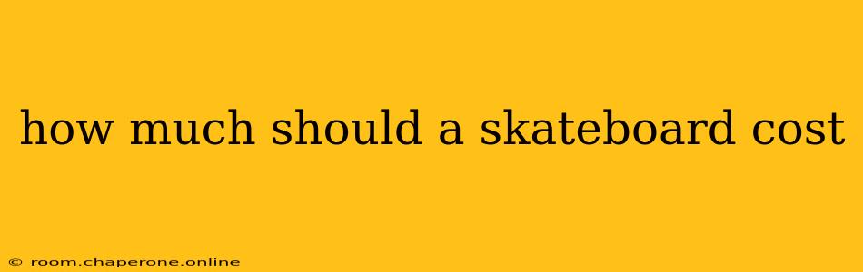 how much should a skateboard cost