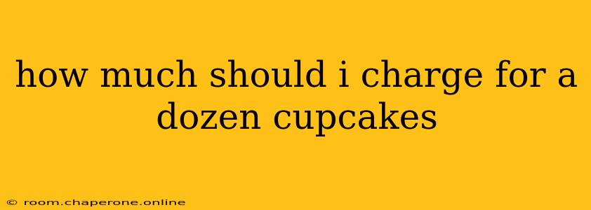 how much should i charge for a dozen cupcakes