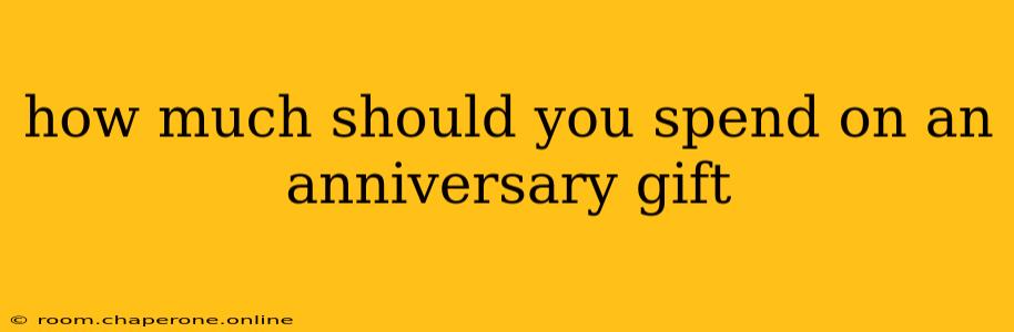 how much should you spend on an anniversary gift