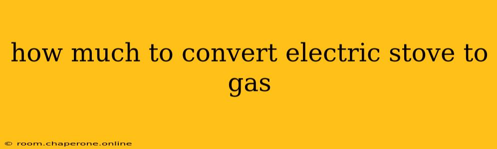 how much to convert electric stove to gas