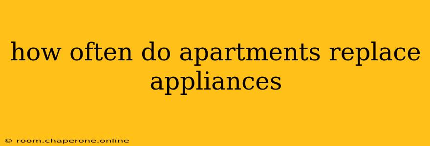 how often do apartments replace appliances