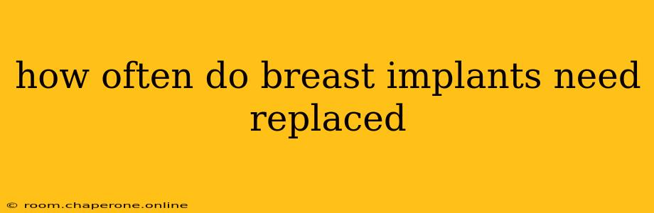 how often do breast implants need replaced