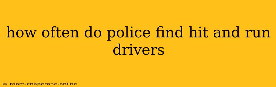 how often do police find hit and run drivers