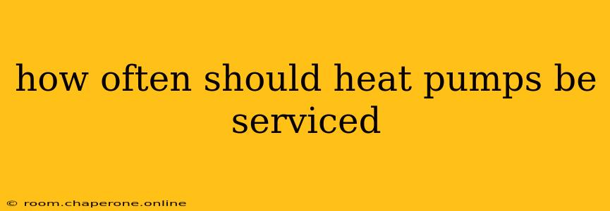 how often should heat pumps be serviced