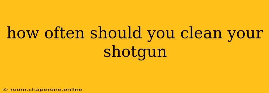 how often should you clean your shotgun