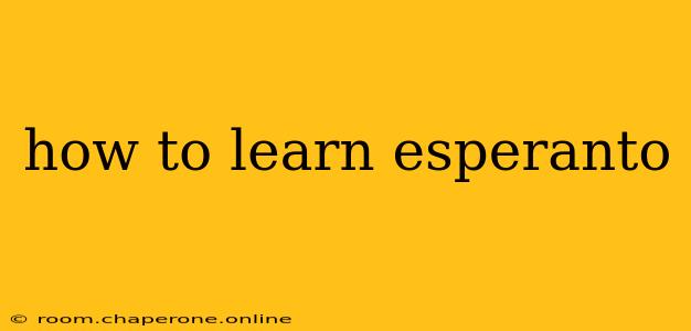 how to learn esperanto