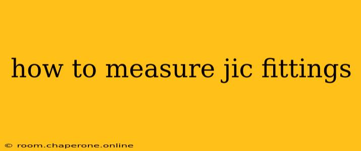 how to measure jic fittings