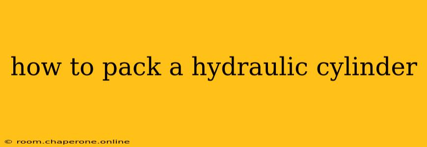 how to pack a hydraulic cylinder