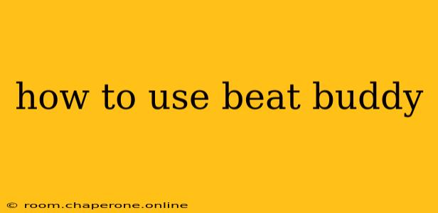 how to use beat buddy